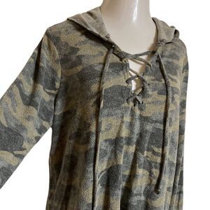 ADORA Camo Brushed Hoodie Micro Fleece Cozy Soft
